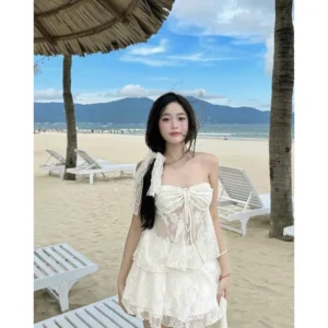 Bikini Áo Bông Trễ Vai