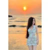 Đầm ren cổ yếm hàng thiết kế sang chảnh