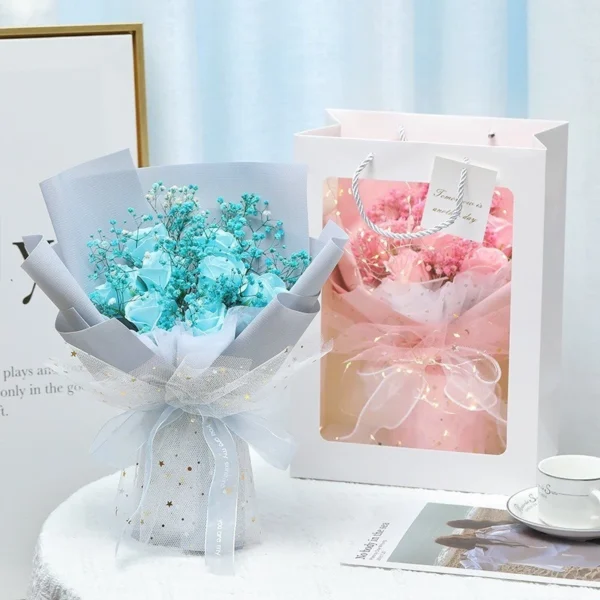 Bó hoa sáp 30b mix màu siêu xinh - Ảnh 3