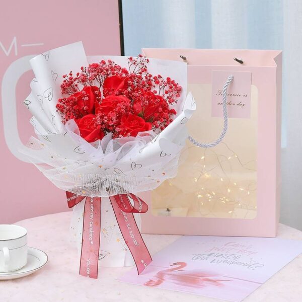 Bó hoa sáp 30b mix màu siêu xinh - Ảnh 2